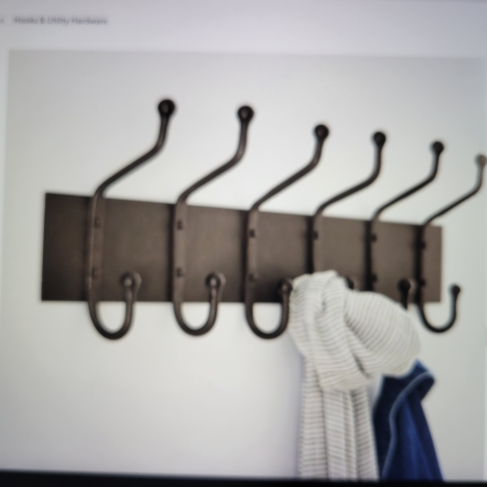 Pottery Barn Weston Metal Wall-Mounted Coat Rack